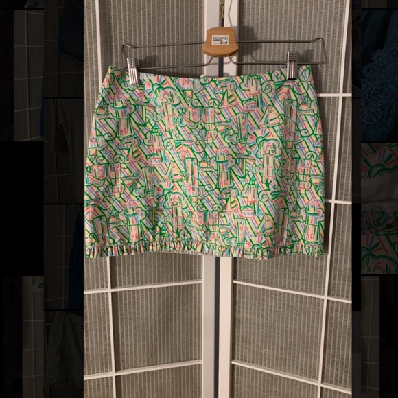 🌸🦋💙LILY PULITZER SKIRT LIGHTHOUSE 🦋💙🌸 - Picture 1 of 3